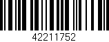 Código de barras (EAN, GTIN, SKU, ISBN): '42211752'