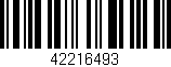 Código de barras (EAN, GTIN, SKU, ISBN): '42216493'