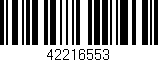 Código de barras (EAN, GTIN, SKU, ISBN): '42216553'