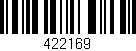 Código de barras (EAN, GTIN, SKU, ISBN): '422169'