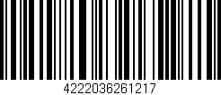 Código de barras (EAN, GTIN, SKU, ISBN): '4222036261217'