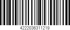 Código de barras (EAN, GTIN, SKU, ISBN): '4222036311219'