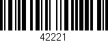 Código de barras (EAN, GTIN, SKU, ISBN): '42221'