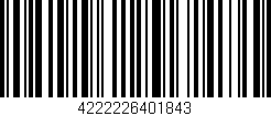Código de barras (EAN, GTIN, SKU, ISBN): '4222226401843'