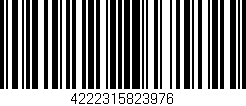 Código de barras (EAN, GTIN, SKU, ISBN): '4222315823976'