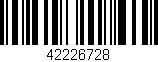 Código de barras (EAN, GTIN, SKU, ISBN): '42226728'