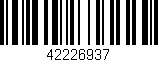 Código de barras (EAN, GTIN, SKU, ISBN): '42226937'