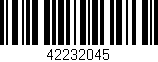 Código de barras (EAN, GTIN, SKU, ISBN): '42232045'