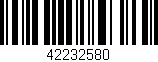 Código de barras (EAN, GTIN, SKU, ISBN): '42232580'