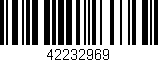 Código de barras (EAN, GTIN, SKU, ISBN): '42232969'
