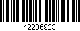 Código de barras (EAN, GTIN, SKU, ISBN): '42236923'