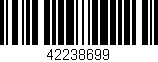 Código de barras (EAN, GTIN, SKU, ISBN): '42238699'