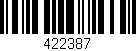 Código de barras (EAN, GTIN, SKU, ISBN): '422387'