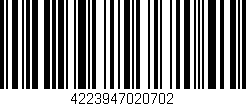 Código de barras (EAN, GTIN, SKU, ISBN): '4223947020702'