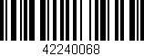 Código de barras (EAN, GTIN, SKU, ISBN): '42240068'