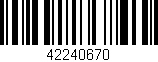 Código de barras (EAN, GTIN, SKU, ISBN): '42240670'