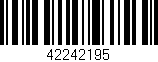 Código de barras (EAN, GTIN, SKU, ISBN): '42242195'