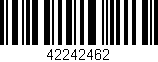 Código de barras (EAN, GTIN, SKU, ISBN): '42242462'