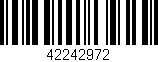 Código de barras (EAN, GTIN, SKU, ISBN): '42242972'
