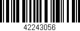 Código de barras (EAN, GTIN, SKU, ISBN): '42243056'