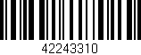 Código de barras (EAN, GTIN, SKU, ISBN): '42243310'