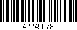 Código de barras (EAN, GTIN, SKU, ISBN): '42245078'