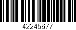 Código de barras (EAN, GTIN, SKU, ISBN): '42245677'