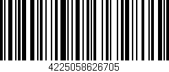 Código de barras (EAN, GTIN, SKU, ISBN): '4225058626705'