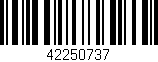 Código de barras (EAN, GTIN, SKU, ISBN): '42250737'