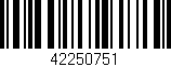 Código de barras (EAN, GTIN, SKU, ISBN): '42250751'