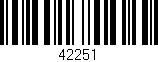 Código de barras (EAN, GTIN, SKU, ISBN): '42251'