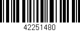 Código de barras (EAN, GTIN, SKU, ISBN): '42251480'