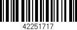 Código de barras (EAN, GTIN, SKU, ISBN): '42251717'