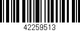 Código de barras (EAN, GTIN, SKU, ISBN): '42259513'