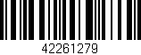 Código de barras (EAN, GTIN, SKU, ISBN): '42261279'