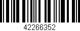 Código de barras (EAN, GTIN, SKU, ISBN): '42266352'