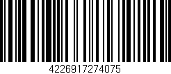 Código de barras (EAN, GTIN, SKU, ISBN): '4226917274075'