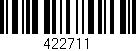 Código de barras (EAN, GTIN, SKU, ISBN): '422711'