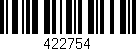 Código de barras (EAN, GTIN, SKU, ISBN): '422754'