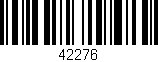 Código de barras (EAN, GTIN, SKU, ISBN): '42276'