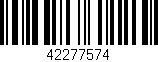 Código de barras (EAN, GTIN, SKU, ISBN): '42277574'