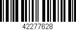 Código de barras (EAN, GTIN, SKU, ISBN): '42277628'