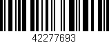 Código de barras (EAN, GTIN, SKU, ISBN): '42277693'
