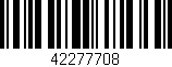 Código de barras (EAN, GTIN, SKU, ISBN): '42277708'