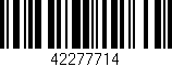 Código de barras (EAN, GTIN, SKU, ISBN): '42277714'