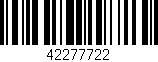 Código de barras (EAN, GTIN, SKU, ISBN): '42277722'