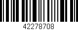 Código de barras (EAN, GTIN, SKU, ISBN): '42278708'
