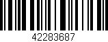 Código de barras (EAN, GTIN, SKU, ISBN): '42283687'