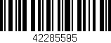 Código de barras (EAN, GTIN, SKU, ISBN): '42285595'
