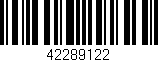 Código de barras (EAN, GTIN, SKU, ISBN): '42289122'
